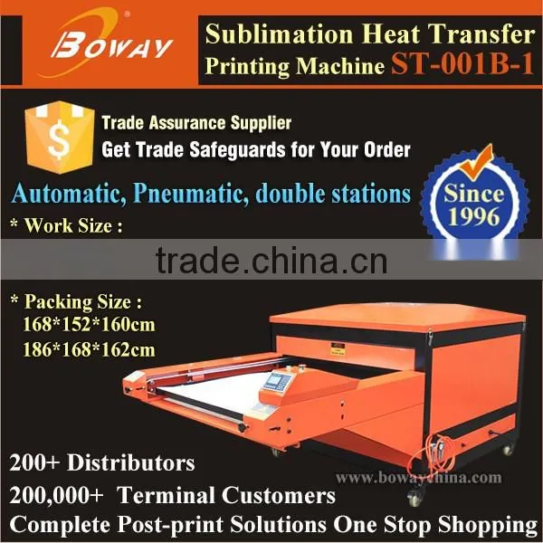 Hydraulic Automatic Sublimation Flatbed garments hot heat transfer printing machine