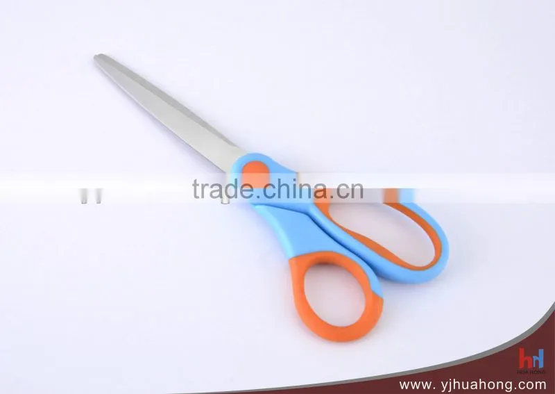 Soft grip handle stainless steel household scissors,office scissors (HC-66)