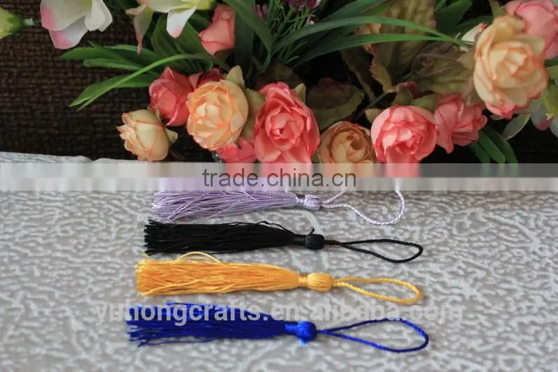 colorful charm bookmark silk tassel for diy Jewelry Accessories