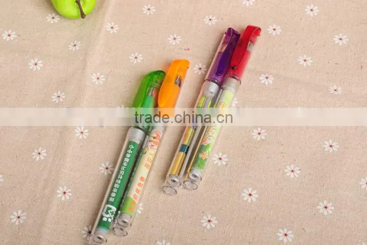 Cheap Banner Pen/Promotional Gel Pen/Advertising Pull Out Banner Pen