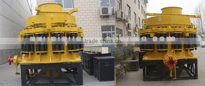pulley spring type conical crusher for secondary crushing stage