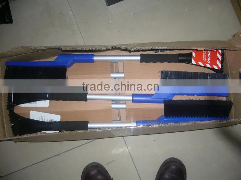 Telescopic long hanle best extendible snow brush window ice scraper