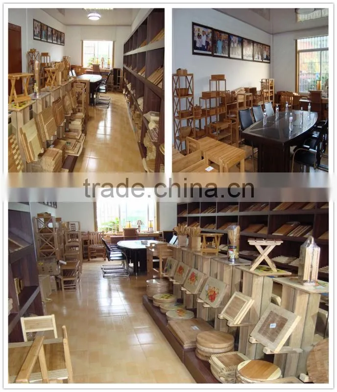 High Quality Solid Pure Natural Bamboo Display Shelf