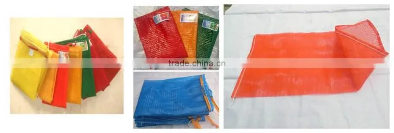 raschel mesh bag with drawstring potato& onion mesh bag