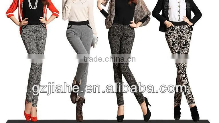 NEW! FASHION! beautiful printed lady trousers