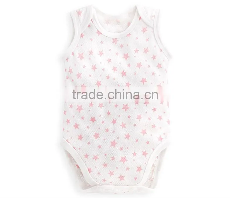 Infant romper, plain romper of baby girl