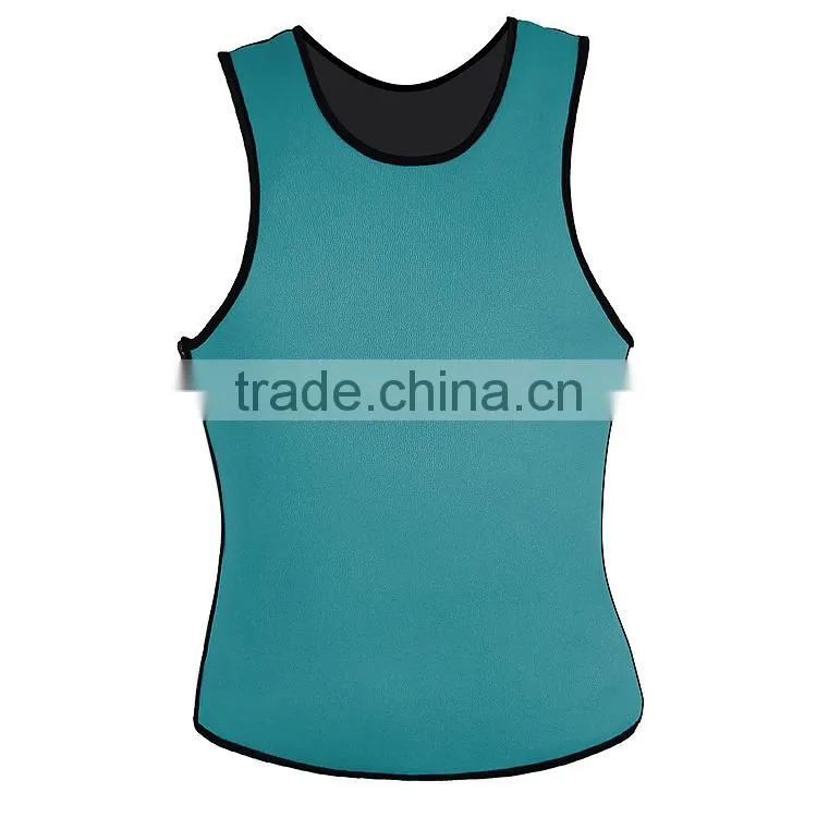 ultra sweat neoprene materials men sweat shape wear with zip