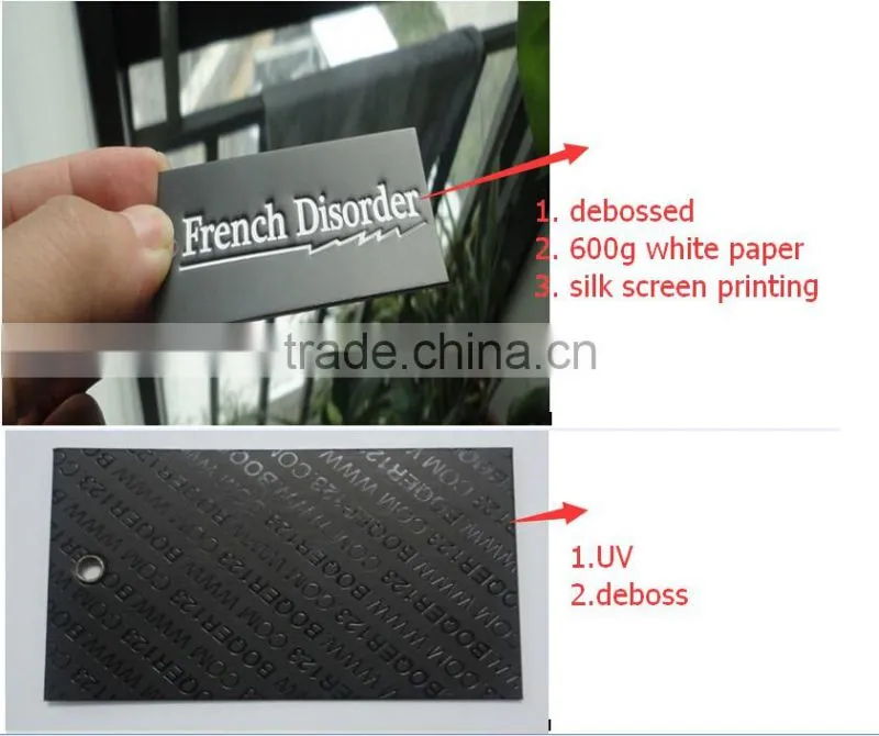 China kids jeans paper hang tag