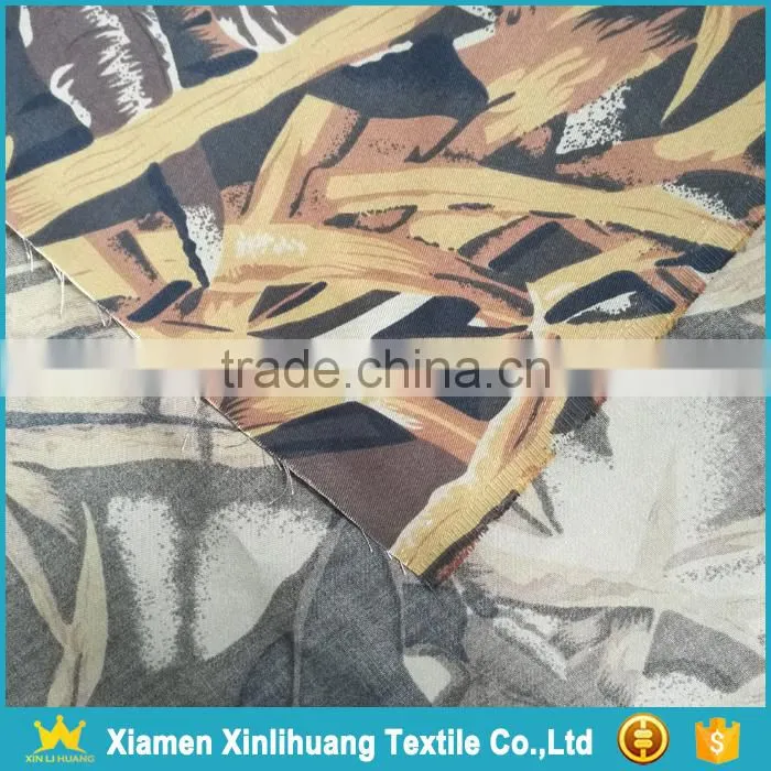New Design Forest Grass Printed CVC 80% Cotton 20% Polyester Fabric