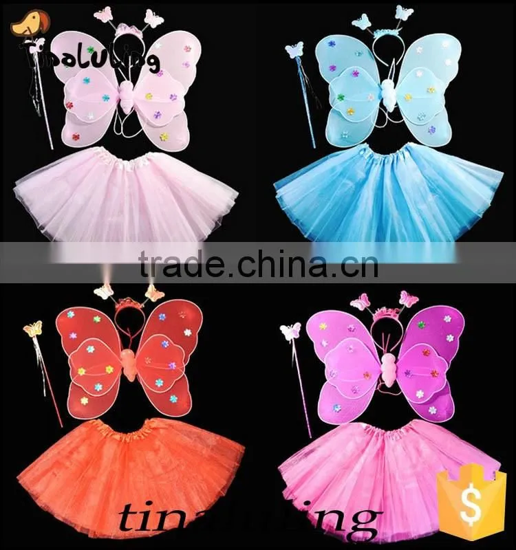 Multicolor kids Halloween Butterfly Fairy Wings Magic Wings Accessory