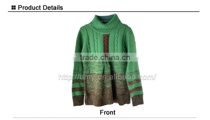 Latest High Neck Kids Fashion Couple Pullover Sweater