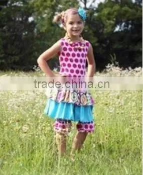 2016 easter outfits girls polka dots color eggs straps dress set cute easter clothing toddler girl outfits hot sale spring sets