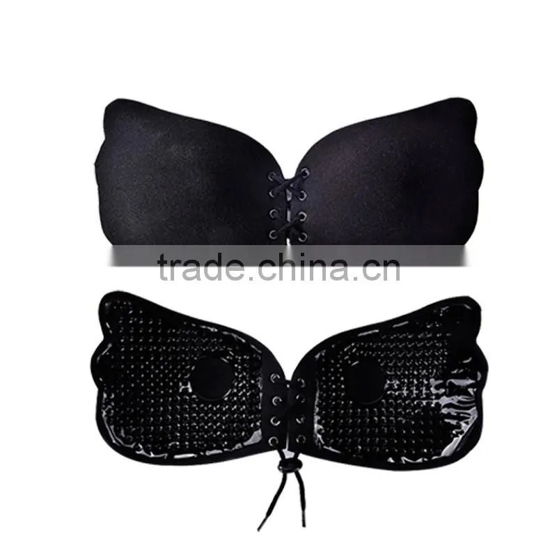 walson Summer women Strapless Self Adhesive Push-up Invisible silicone bra
