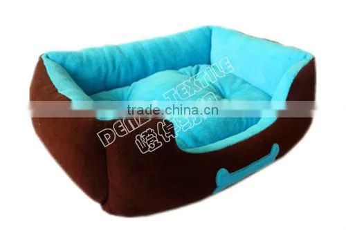 Coral Velvet dog bed
