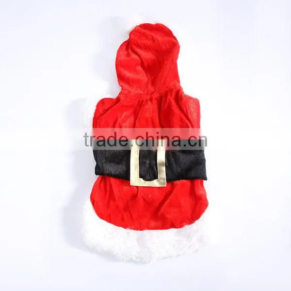 Wholesale Pet Puppy Dog Christmas Clothes Santa Claus Costume Outwear Coat Apparel Hoodie
