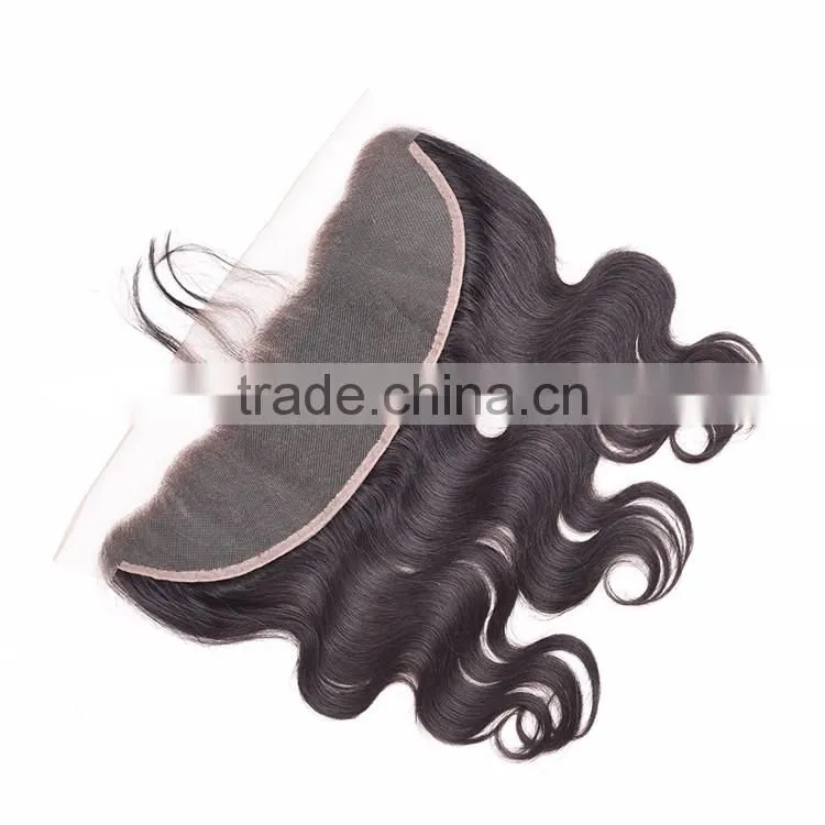 Ear to Ear frontal Lace Closure with Baby Hair 13"*4" Body Wave Virgin Brazilian Hair Lace Closure
