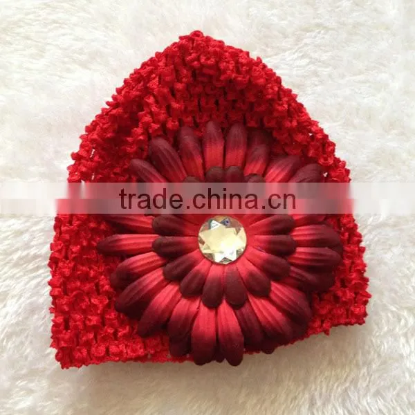 knitted daisy beanie baby hats