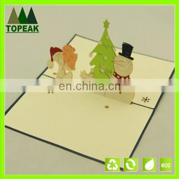 2016 best gift 3d high end christmas cards