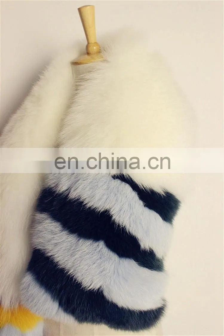 Factory Direct Fashion Women Scarves High Quality Real Fox Fur Scarf Fur