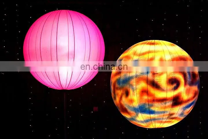Hot sale decoration led lighting inflatable globe balloons