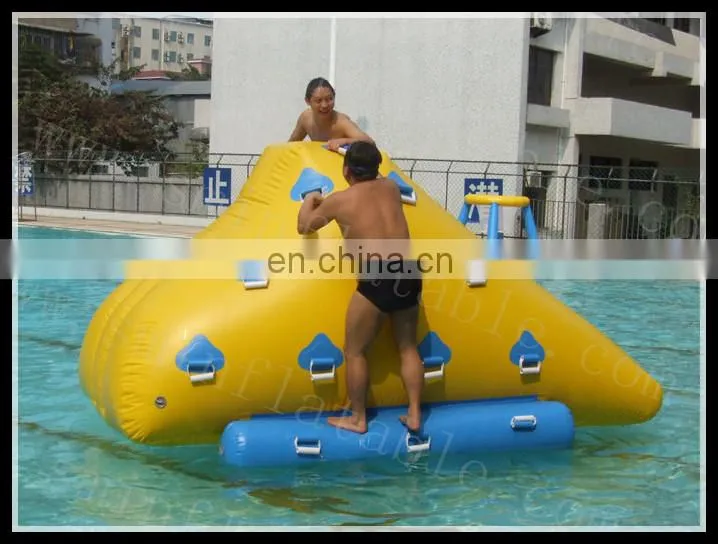 PVC inflatable water park game saturn water globe inflatable climb wall