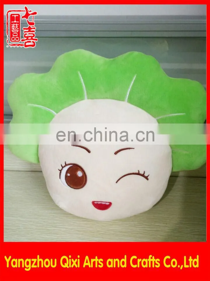 Cute winter hand warmer plush vegetable shaped hot water bag cover electric rechargeable hot water bag