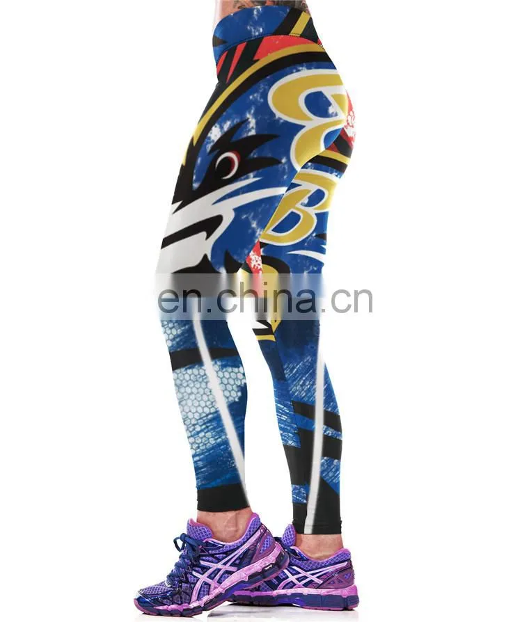 2017 Wholesale Gym Polyester Spandex Fitness Custom Printing Tights Always Yoga Sport Leggings For Women