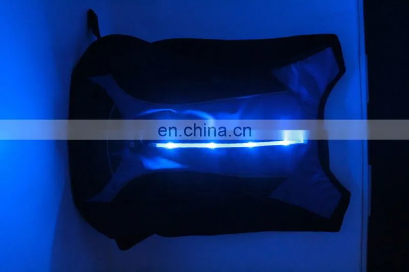 New Arrival LED Flashing Canvas Backpack led light backpack LED Flashing Backpack for Bikers