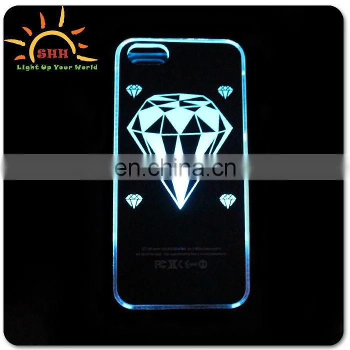 best selling custom print cover soft led light phone case