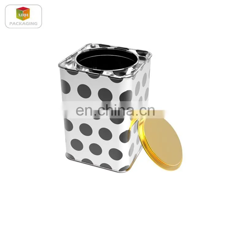 Popular Square Metal Tea Tin Can / candy/ Coffee Tin Box