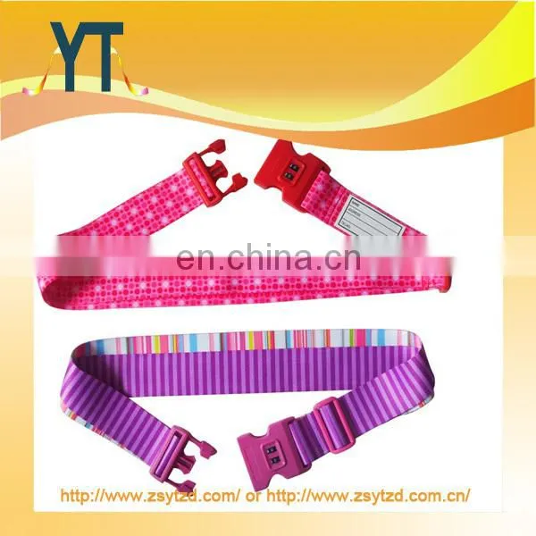 Special metal buckle luggage belt/bagages/bagstrap with logo metal buckle
