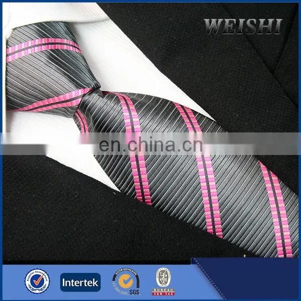 100% Silk Woven Tie Fashion Stripe Printed Mens Ties