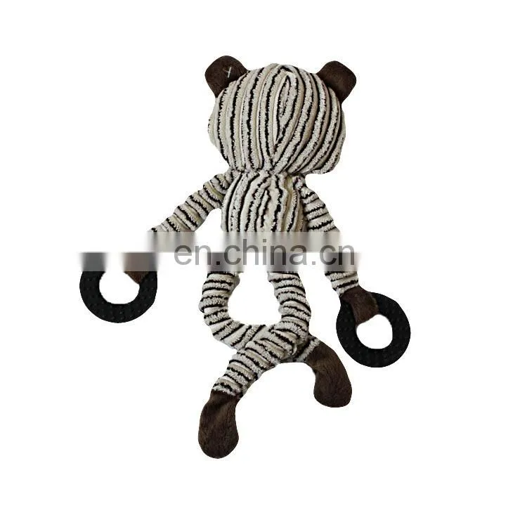Squeaky pet product lovable animal sound plush dog toy