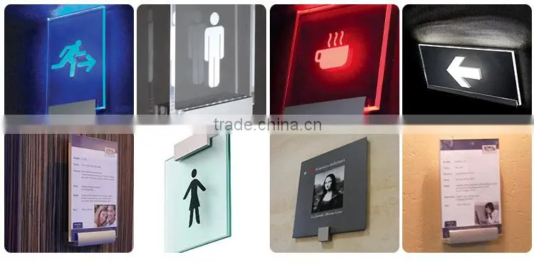 Side Clamp Aluminium Glass Sign fixing holder