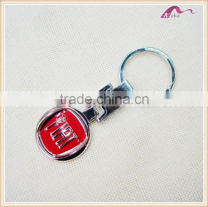 Hot Selling Cheap Round Metal Car Logo Keychain Manufacturers