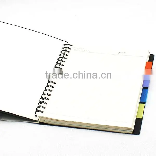PP PVC cover school office notebook big spiral notebook