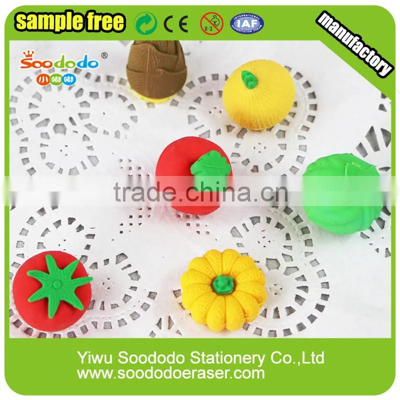 Mini stationery set Vegetable series rubber erasers