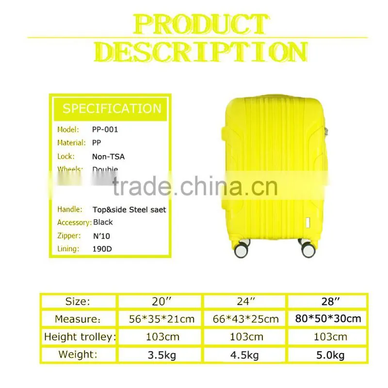 kids travel colorful pp luggage