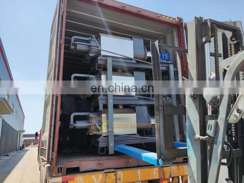 Good price cow dung dewatering machine animal manure solid liquid separator animal manure dehydrator