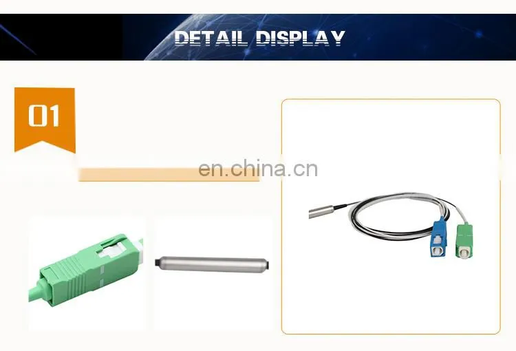 3 Ports FTTH Wdm 1310 1490 1550 Fwdm Steel Tube Fwdm