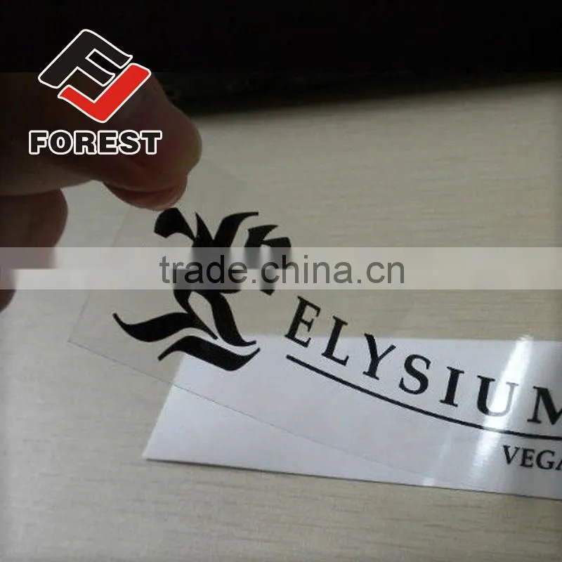 Cosmetics clear epoxy resin sticker, adhesive sticker, paper rolled label.