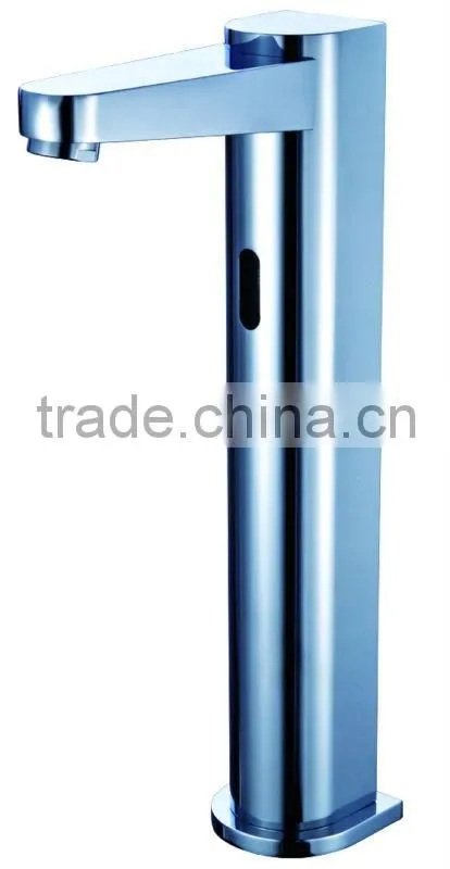 Nicor C-03A Two Functions Brass Deck Mounted Polished Chrome Bathroom Tall Automatic Sensor Faucet