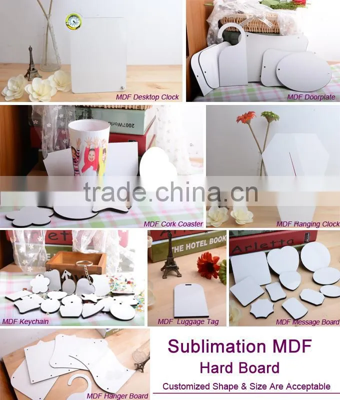 Hot sell Sublimation Blank MDF cork coaster