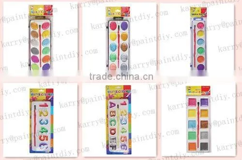 6-color metallic water colour