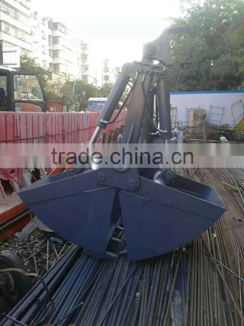 E330 excavator telescopic boom with clamshell , E320 E330 E345 excavator telescopic boom