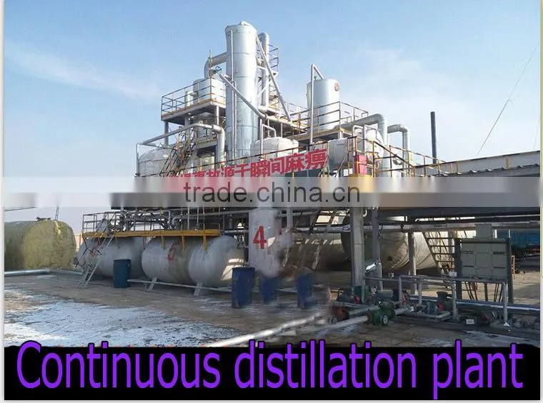 Used tire pyrolysis equipment Waste rubber processing oil machinery