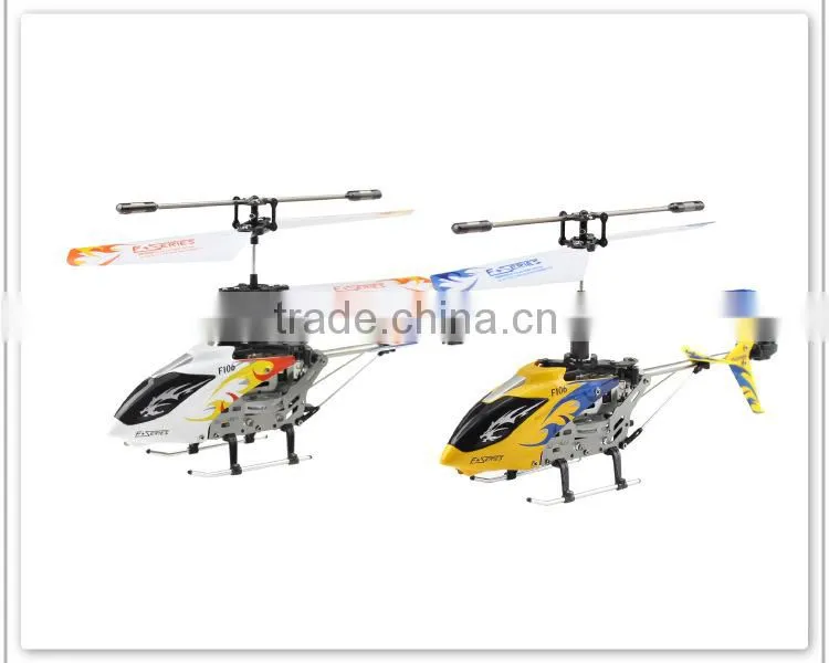 F106 4 Channel IR RC Helicopter Mini Metal Remote Control Helicopter Gyro RTF