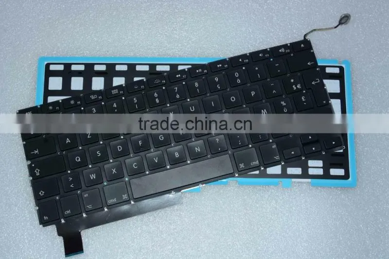 French Layout Laptop keyboard Replacement LED Backlight For Macbook Pro 15" A1286 2008-2012