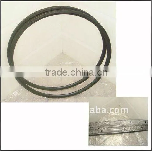 26'' 22mm carbon rims 700c clincher with 3k UD finish