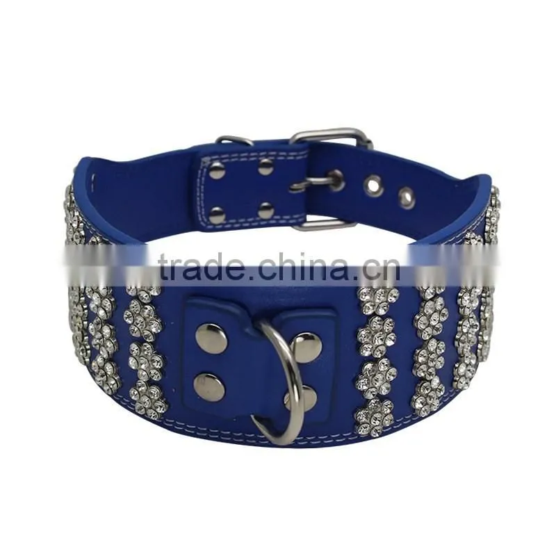 Wholesale 7.5cm four rows of iron openwork pet dog collars